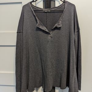 Truly Madly Deeply Grunge Henley Top